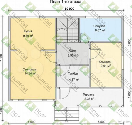 Каркасный дом Канадец - 11 7х10
