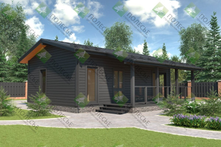 Каркасный дом Комфорт -3 6х9