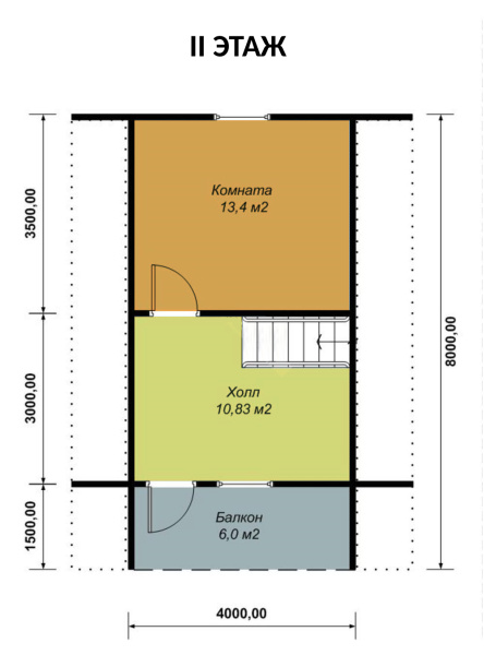 Дачный дом Престиж-5 6х8 Дачный дом Престиж-5 6х8