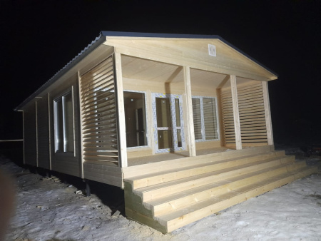 Каркасный дом Оптима 6x6 с верандой Каркасный дом Оптима 6x6 с верандой