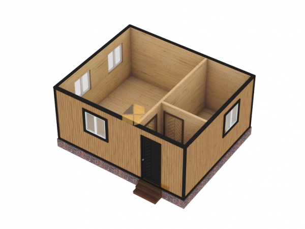 Модульный дом Крепыш-2 6х5 метра Модульный дом Крепыш-2 6х5 метра