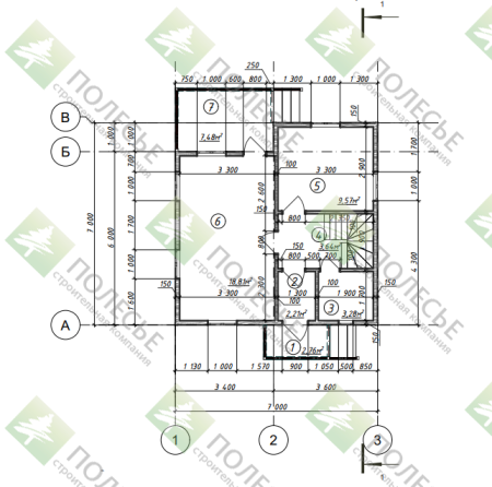 Каркасный дом Севастополь 7х7