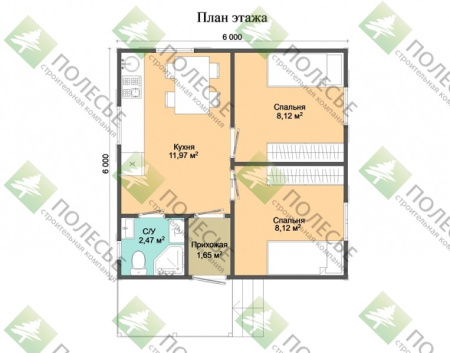 Каркасный дом Бастион 6x6