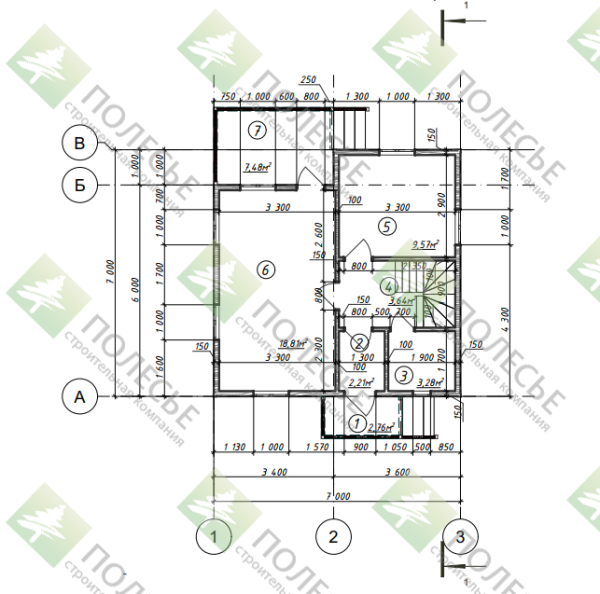 Каркасный дом Севастополь 7х7