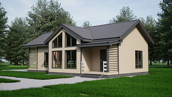 Каркасный дом Нордик 7.5x12