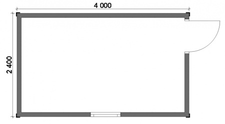 Блок контейнер № 040 - 2,4х4 Блок контейнер № 040 - 2,4х4