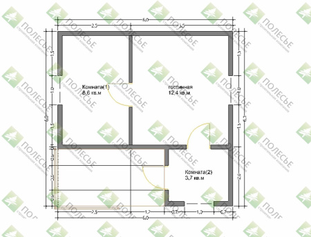 Каркасный дом Фрегат 6x6