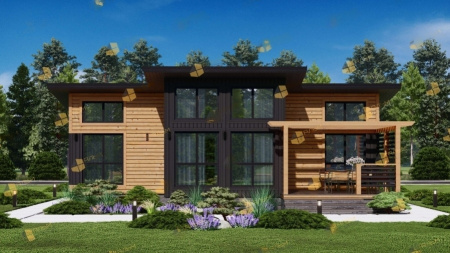 Каркасный дом Светлый 12x9 Каркасный дом Светлый 12x9