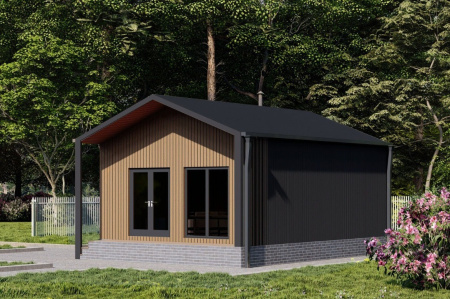 Каркасная баня Комета Барн 5x6 Каркасная баня Комета Барн 5x6