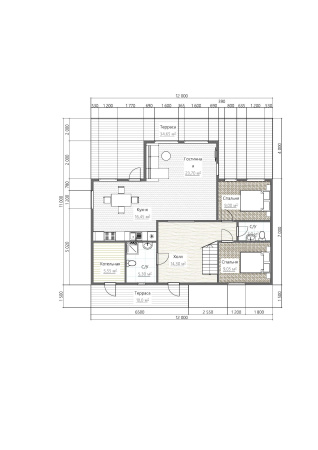 Каркасный дом Владимир 12x9