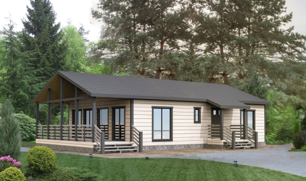 Каркасный дом Клондайк 9x14 Каркасный дом Клондайк 9x14