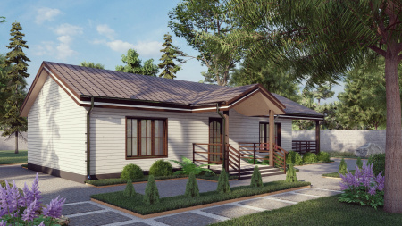 Каркасный дом Новорижский 7x15 Каркасный дом Новорижский 7x15