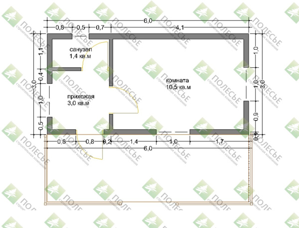 Дачный дом Пикник 6х5