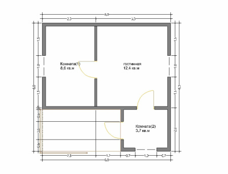 Дачный дом Фрегат 6Х6 Дачный дом Фрегат 6Х6