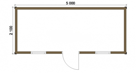 Бытовка 056 - 2,2х5 Бытовка 056 - 2,2х5