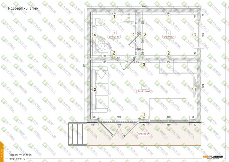 Каркасная баня Комета Барн 5x6