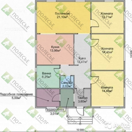 Каркасный дом Классика -2 10х12