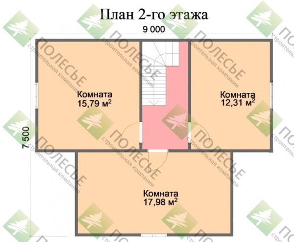 Каркасный дом Волга 9х9