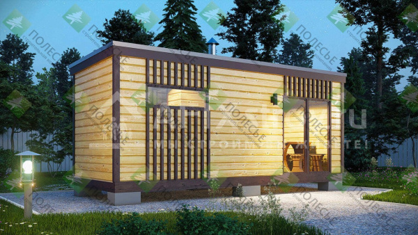 Модная баня 6x2,2