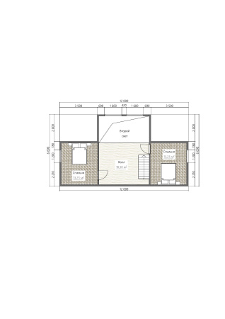 Каркасный дом Владимир 12x9