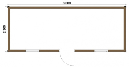 Бытовка 062 - 2,2х6