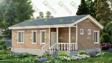 Каркасный дом Добрый 7x10