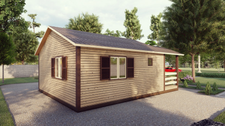 Каркасный дом Бастион 6x6 Каркасный дом Бастион 6x6
