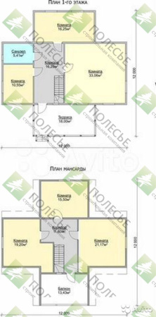 Каркасный дом Балчуг 12х12