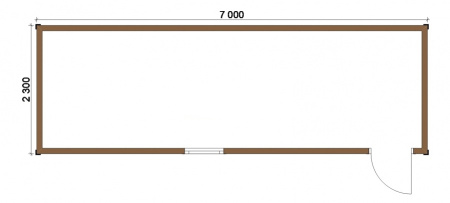 Бытовка 070 - 2,2х7 Бытовка 070 - 2,2х7