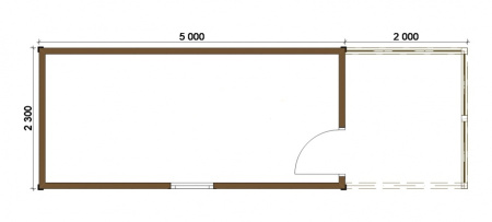 Бытовка 075 - 2,2х7 Бытовка 075 - 2,2х7