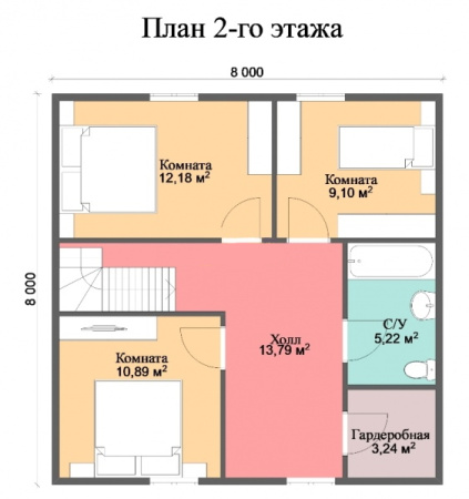 Каркасный дом Растуново 8х8 Каркасный дом Растуново 8х8