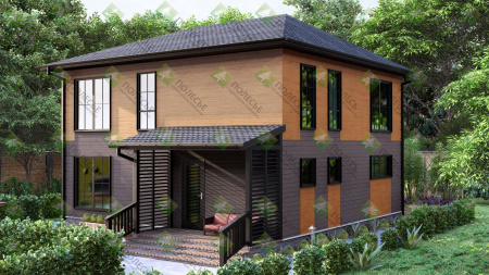 Каркасный дом МОСКВА 8х9