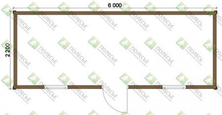 Бытовка 062 - 2,2х6