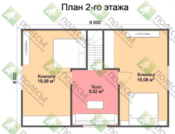 Каркасный дом Подмосковье 6х9