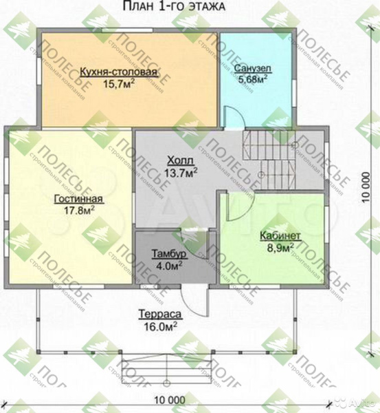 Каркасный дом Феникс 10х10