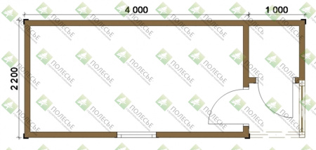 Бытовка 054 - 2,2х5