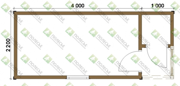 Бытовка 054 - 2,2х5