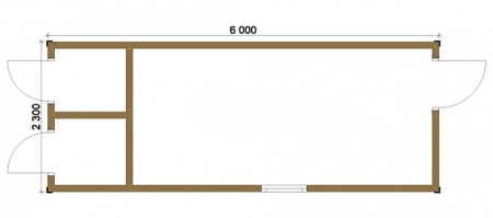 Бытовка 064 - 2,2х6 Бытовка 064 - 2,2х6