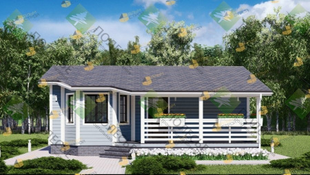 Каркасный дом Мечтатель 9x8