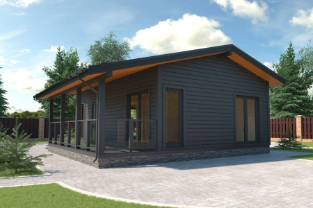 Каркасный дом Комфорт -3 6х9