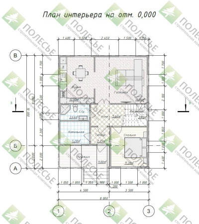 Каркасный дом Кашира 8х10