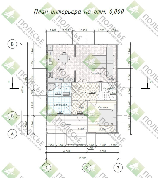Каркасный дом Кашира 8х10