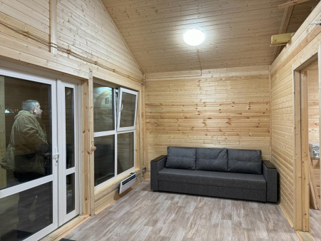 Каркасный дом Оптима 6x6 с верандой Каркасный дом Оптима 6x6 с верандой