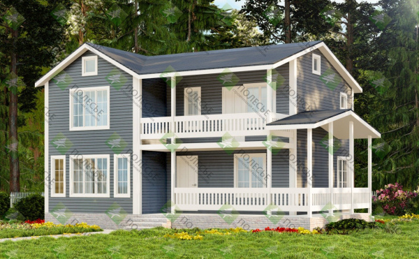 Каркасный дом София 8х10