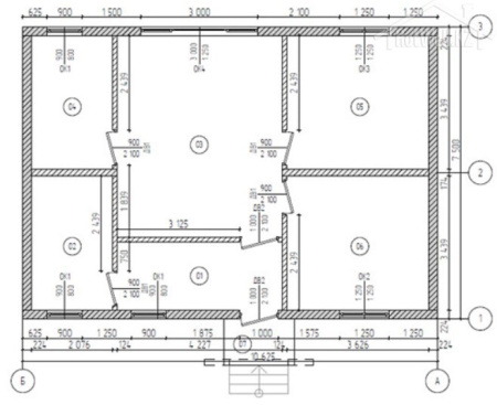 Каркасный дом Сергей 7x10 Каркасный дом Сергей 7x10