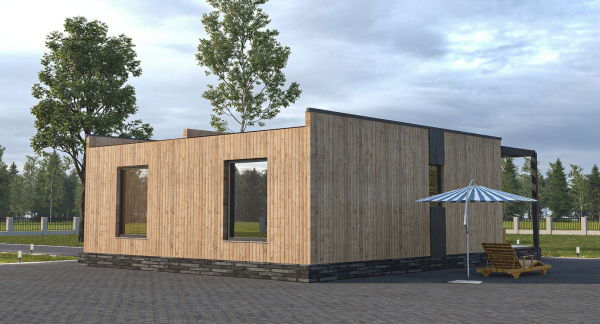 Модульный дом Модерн 6х7