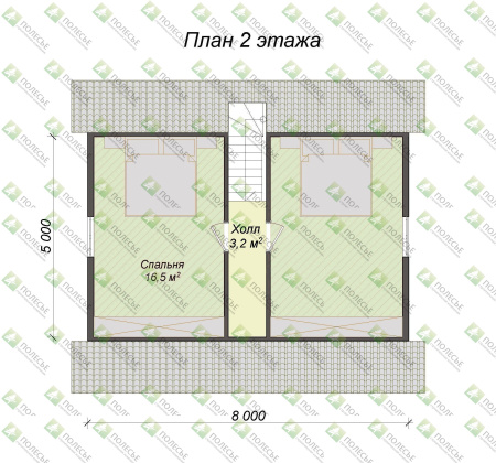 Каркасный дом Жемчужина 7х8
