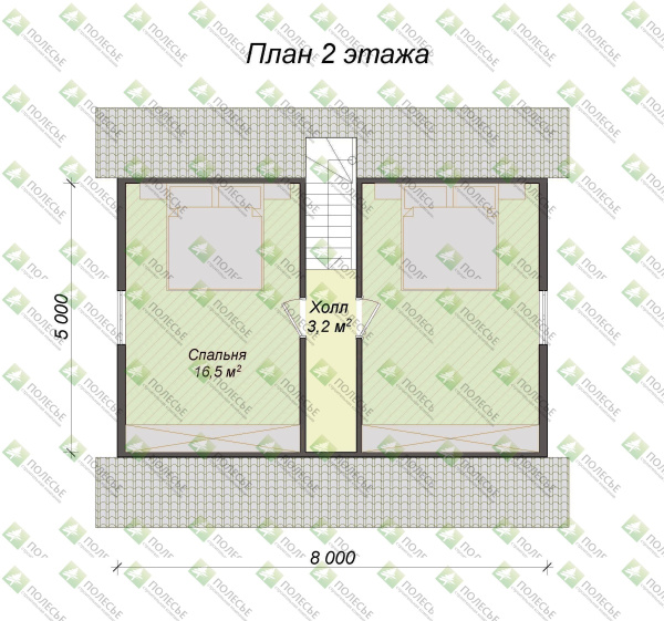 Каркасный дом Жемчужина 7х8