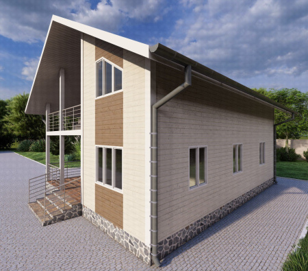 Каркасный дом Кашира 8х10 Каркасный дом Кашира 8х10