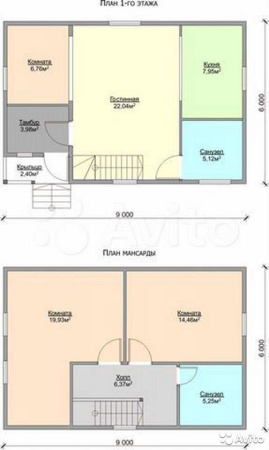 Каркасный дом Феникс-2К 9х6 Каркасный дом Феникс-2К 9х6